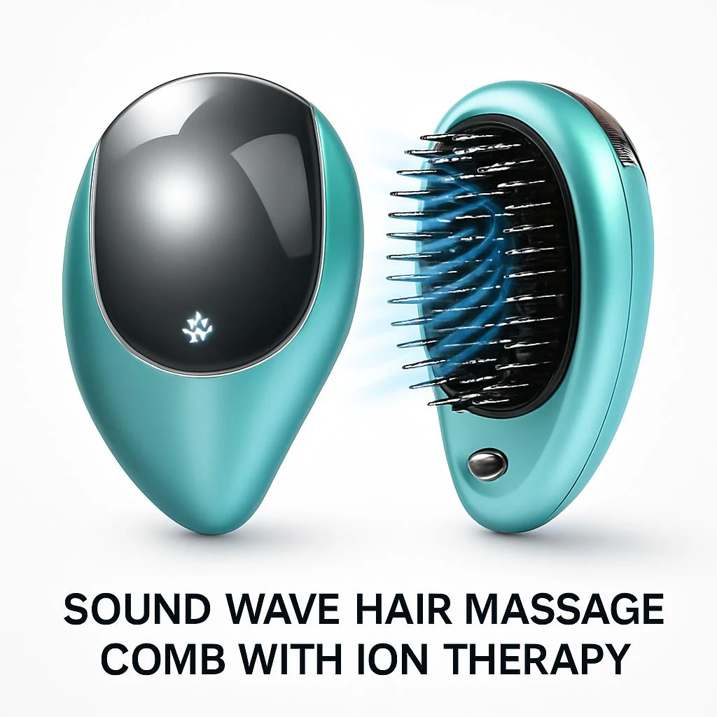 Sound Wave Hair Massage Comb with Ion Therapy - Image 9