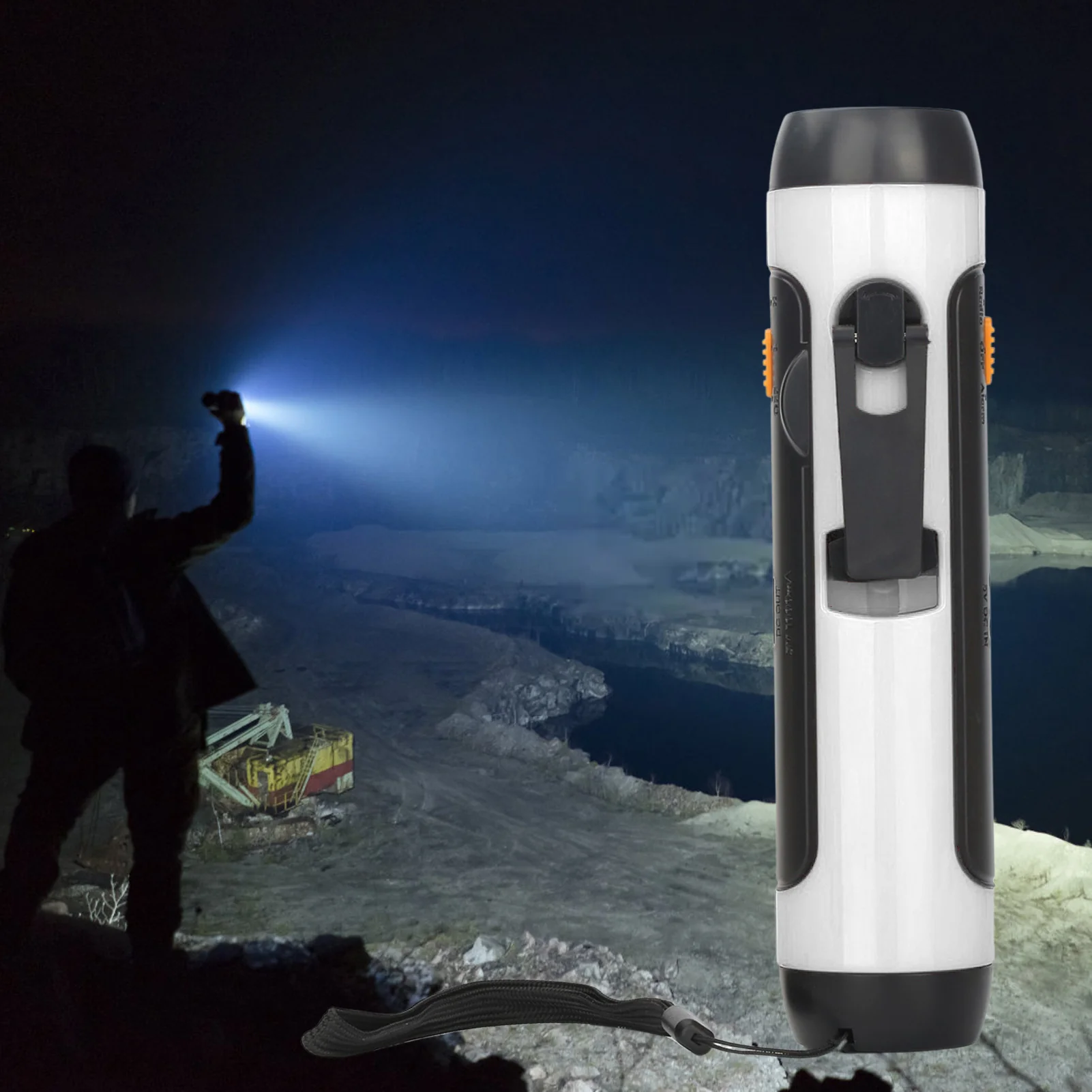 Multifunction Hand Crank Flashlight with Radio and Siren - Image 13