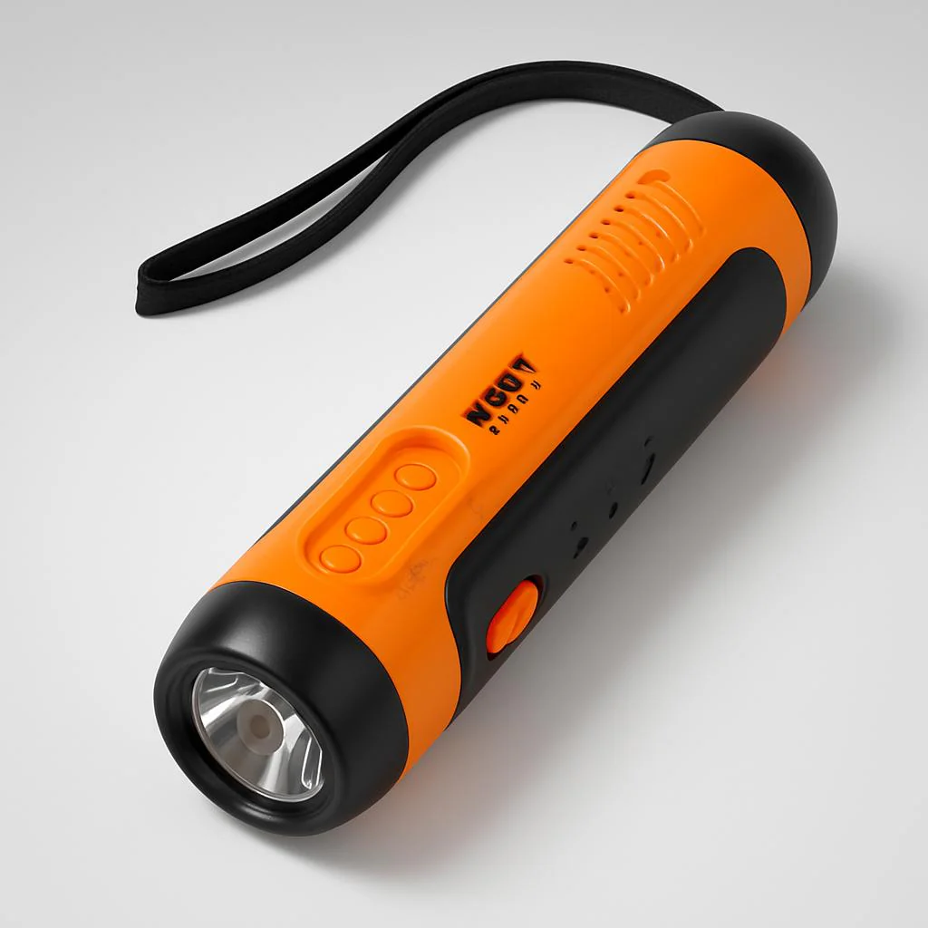 Multifunction Hand Crank Flashlight with Radio and Siren - Image 9