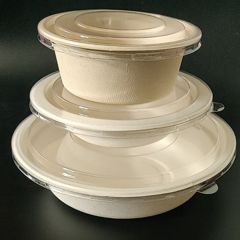 Eco-Friendly Biodegradable Sugar Cane Bamboo Pulp Soup Bowl - Image 13