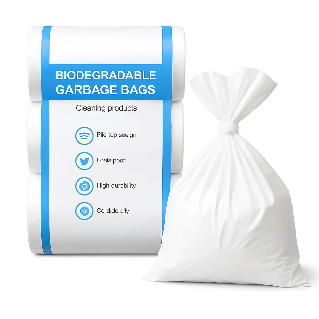 Biodegradable White Garbage Bags - Eco-Friendly Waste Solution - Image 3