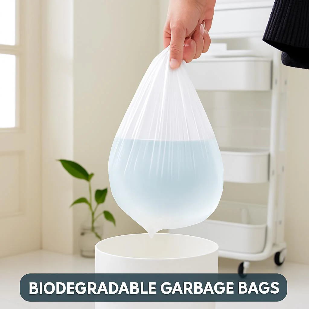 Biodegradable White Garbage Bags - Eco-Friendly Waste Solution - Image 4