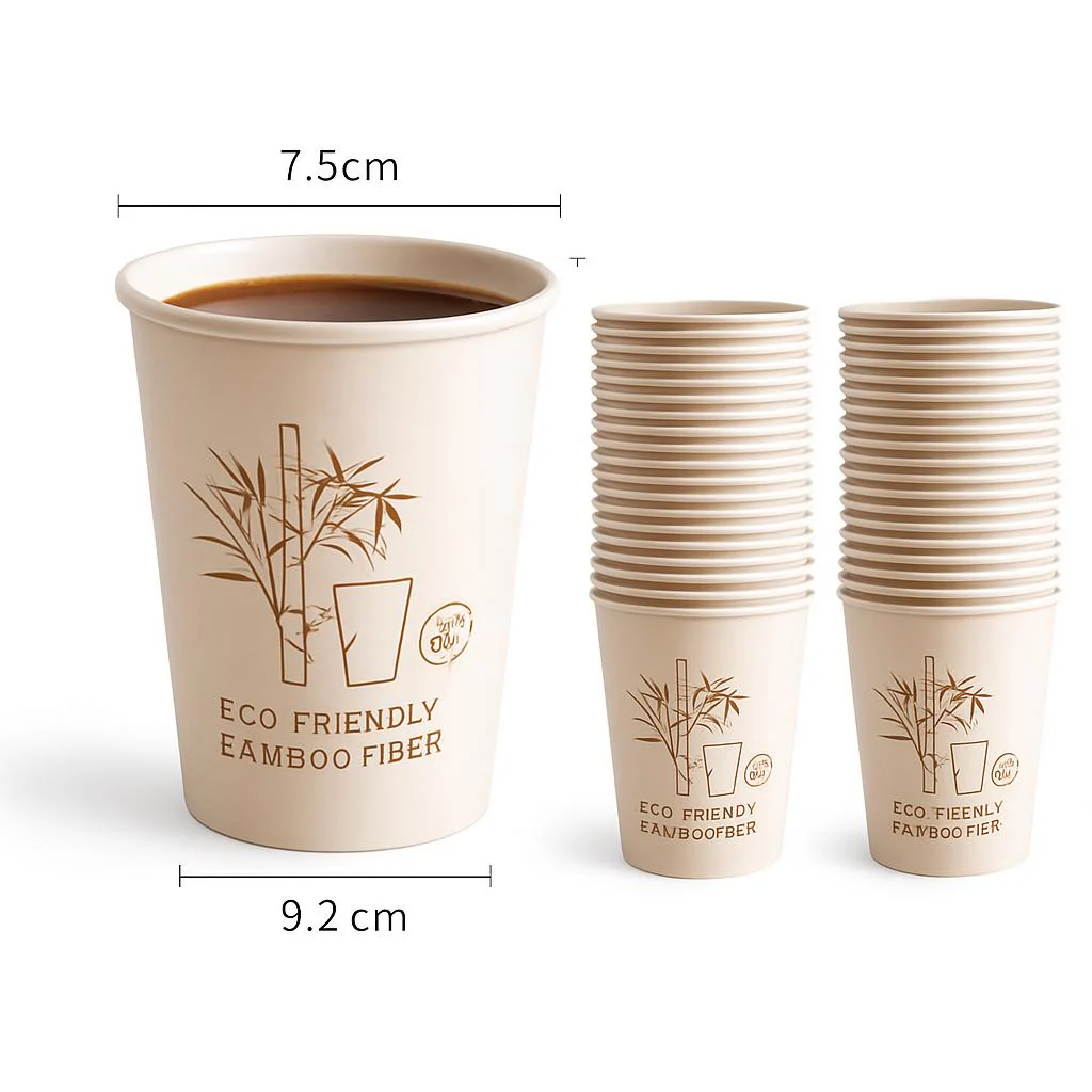 Eco-Friendly Bamboo Fiber Paper Cup - Image 7