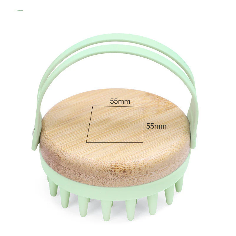 Eco-Friendly Bamboo Scalp Massager Brush for Relaxation and Wellness - Image 13