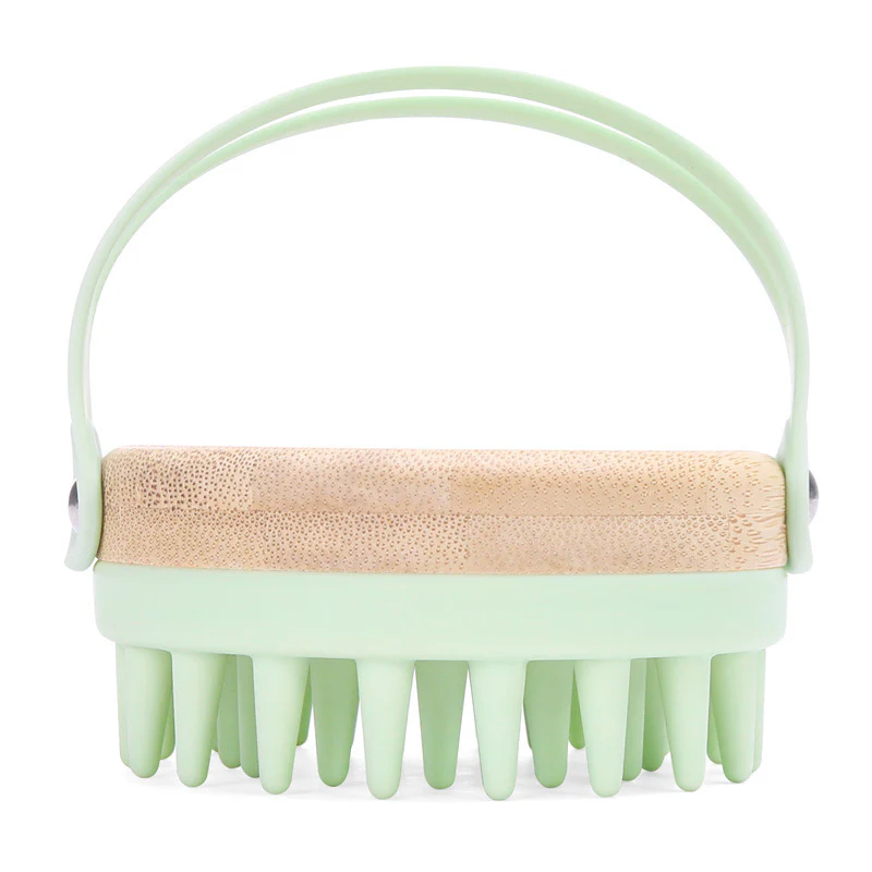 Eco-Friendly Bamboo Scalp Massager Brush for Relaxation and Wellness - Image 14