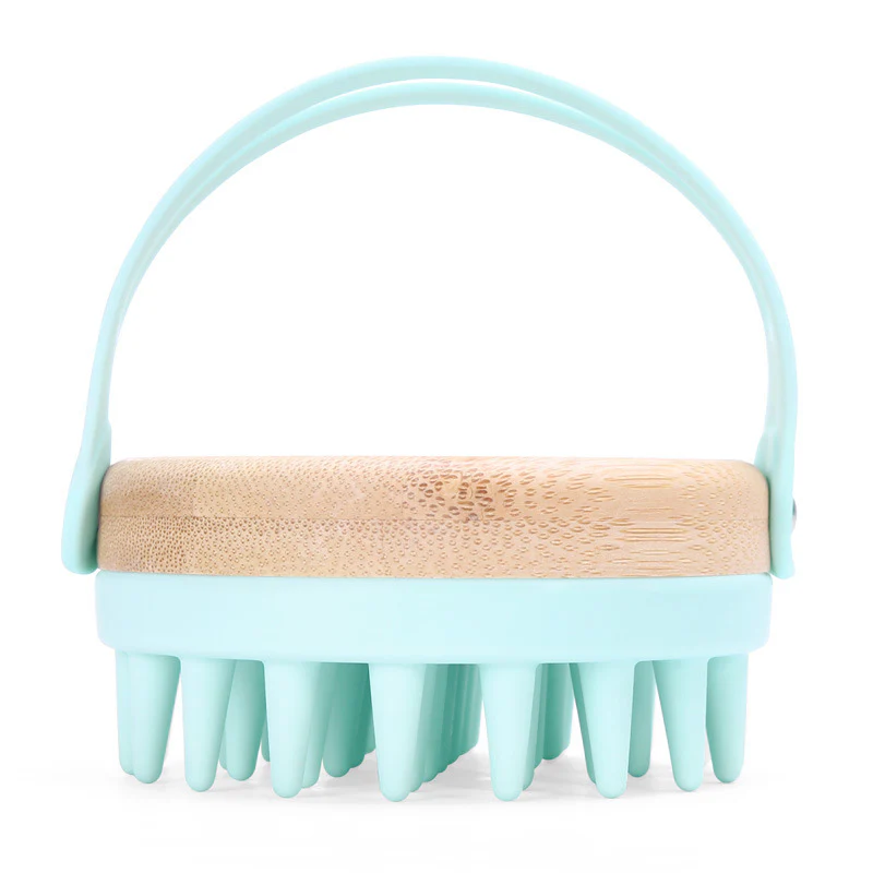 Eco-Friendly Bamboo Scalp Massager Brush for Relaxation and Wellness - Image 15