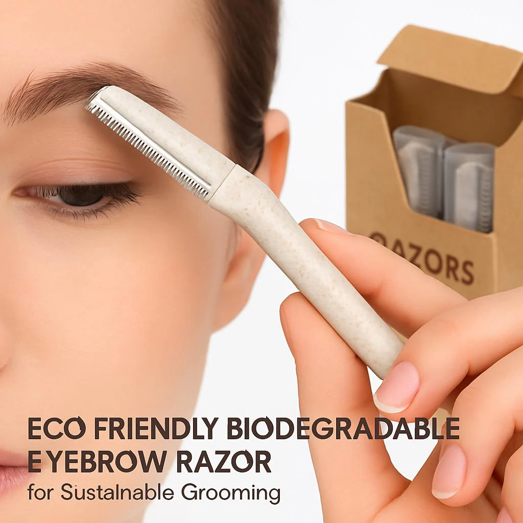 Eco-Friendly Biodegradable Eyebrow Razor for Sustainable Grooming - Image 4