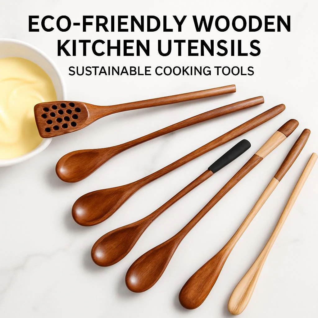 Eco-Friendly Wooden Kitchen Utensils - Sustainable Cooking Tools - Image 3