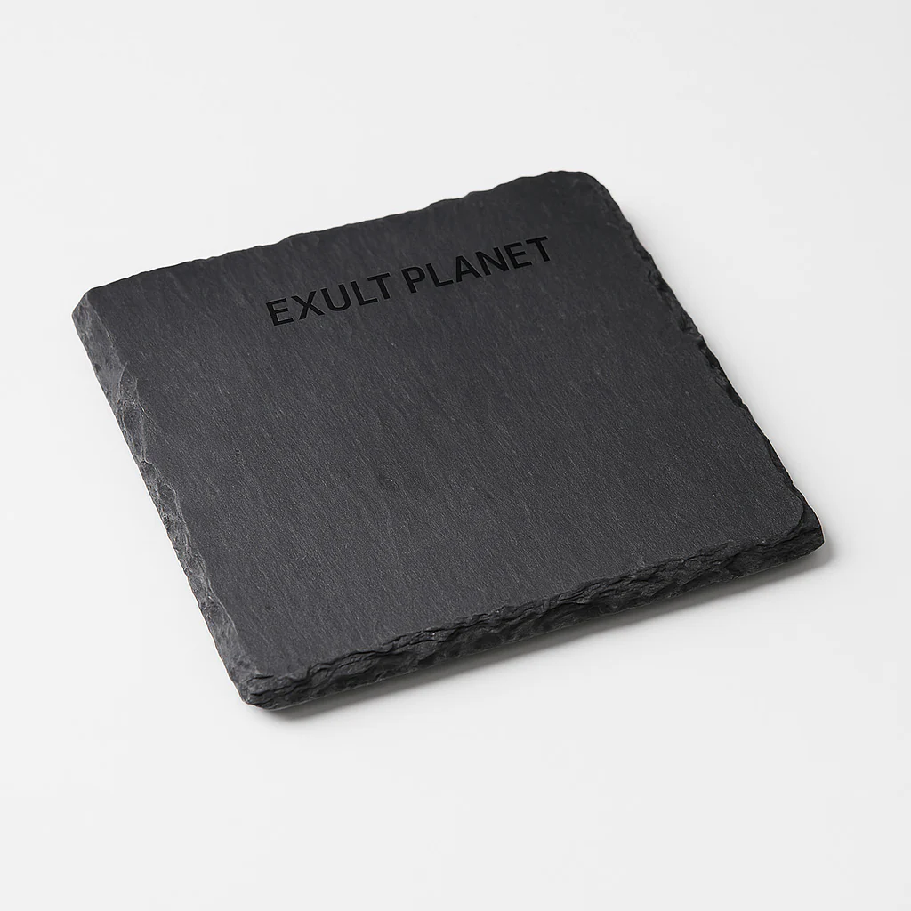 Eco-Friendly Black Natural Slate Serving Plate