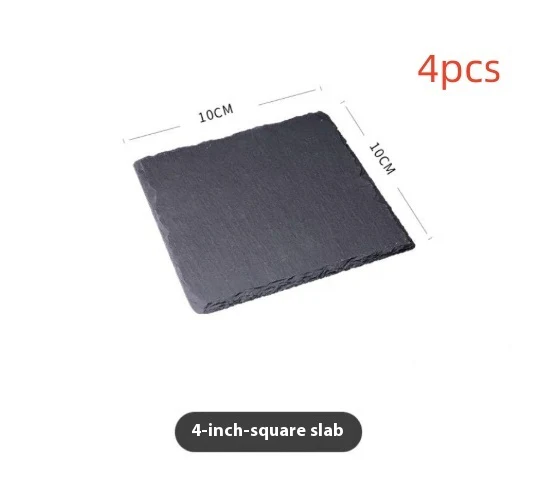 Eco-Friendly Black Natural Slate Serving Plate - Image 24
