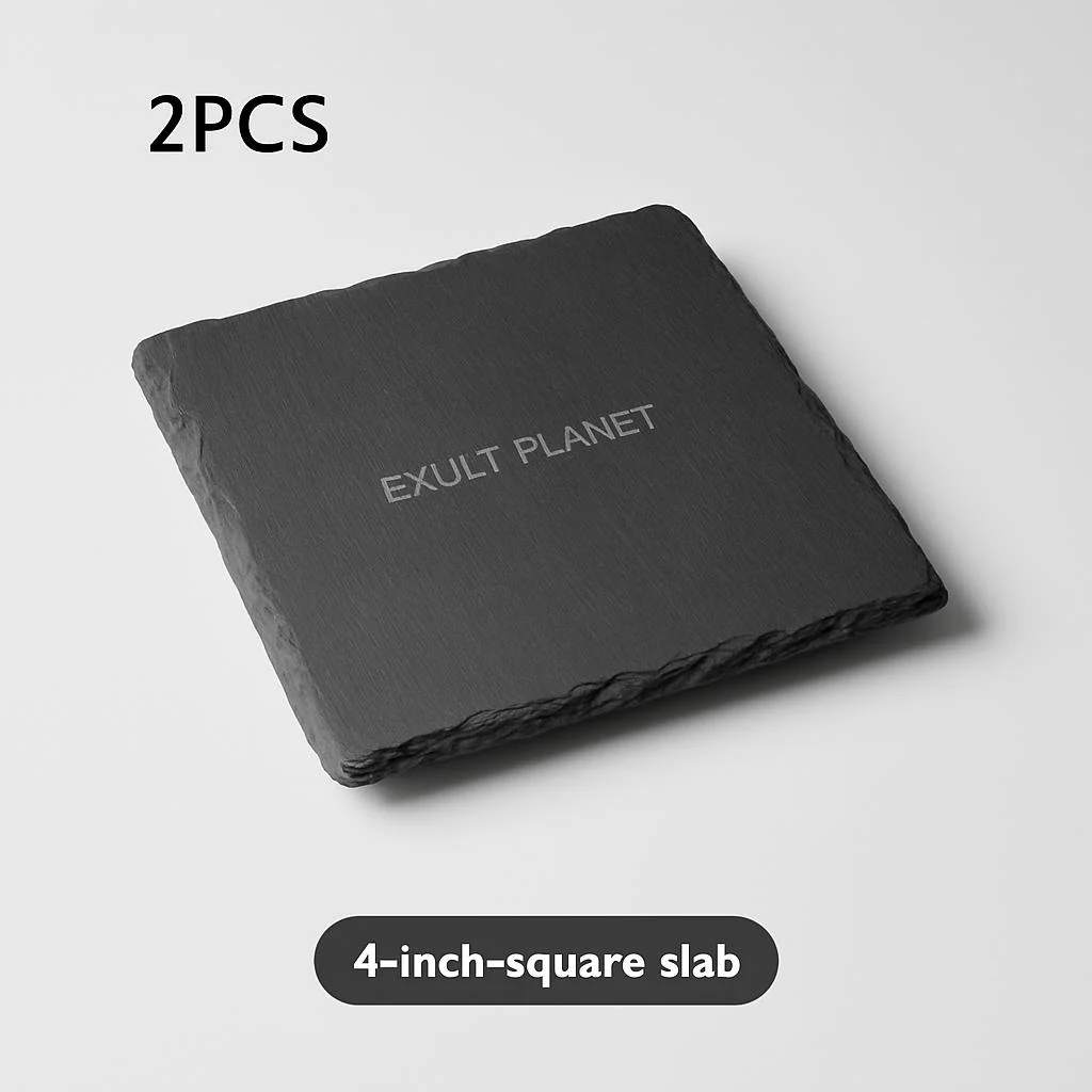 Eco-Friendly Black Natural Slate Serving Plate - Image 8