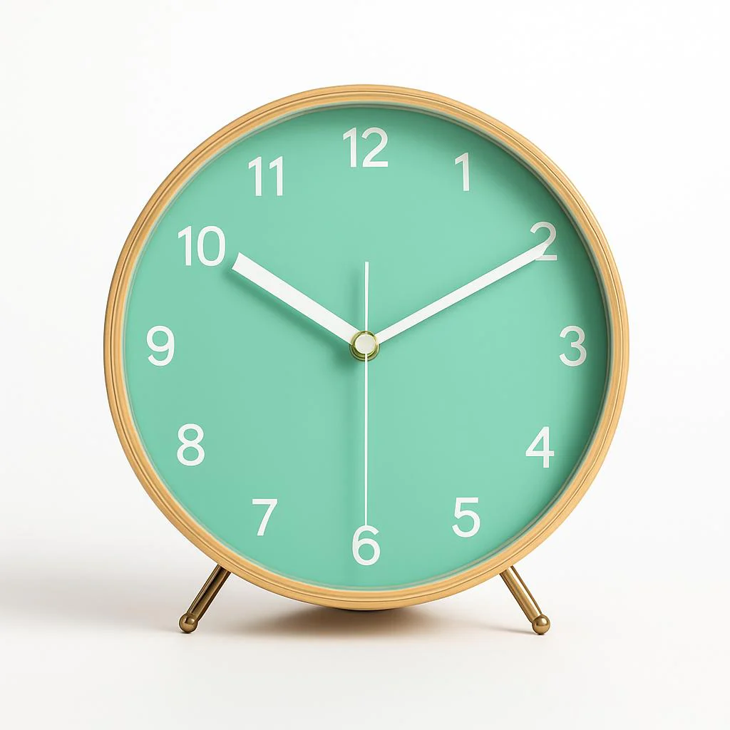 Eco-Friendly Minimalist Wood Quartz Table Clock - Image 7