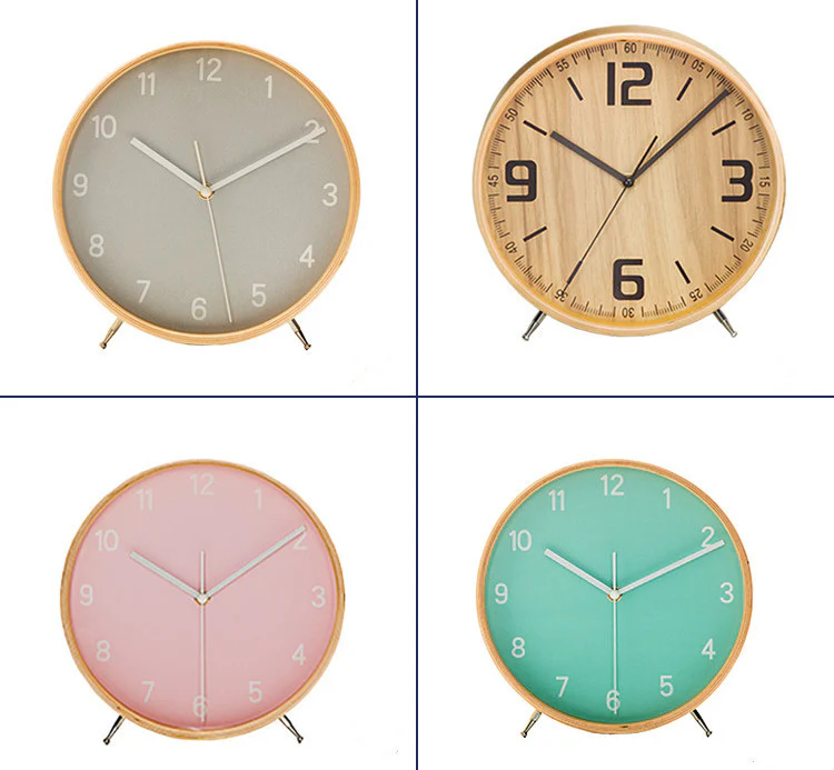 Eco-Friendly Minimalist Wood Quartz Table Clock - Image 8