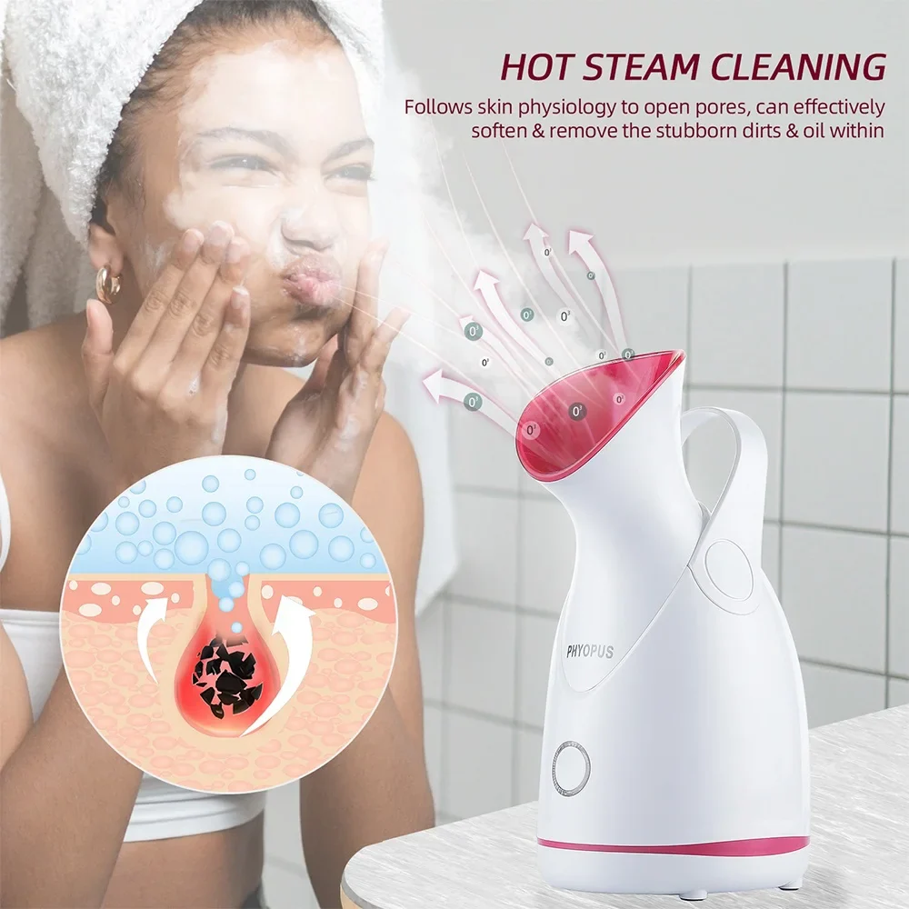 Face Steamer Nano Steam Hot Compress Heating Sprayer Skin Moisturizing Humidifier Pore Deep Cleaning Water Hydration Nebulizer - Image 3