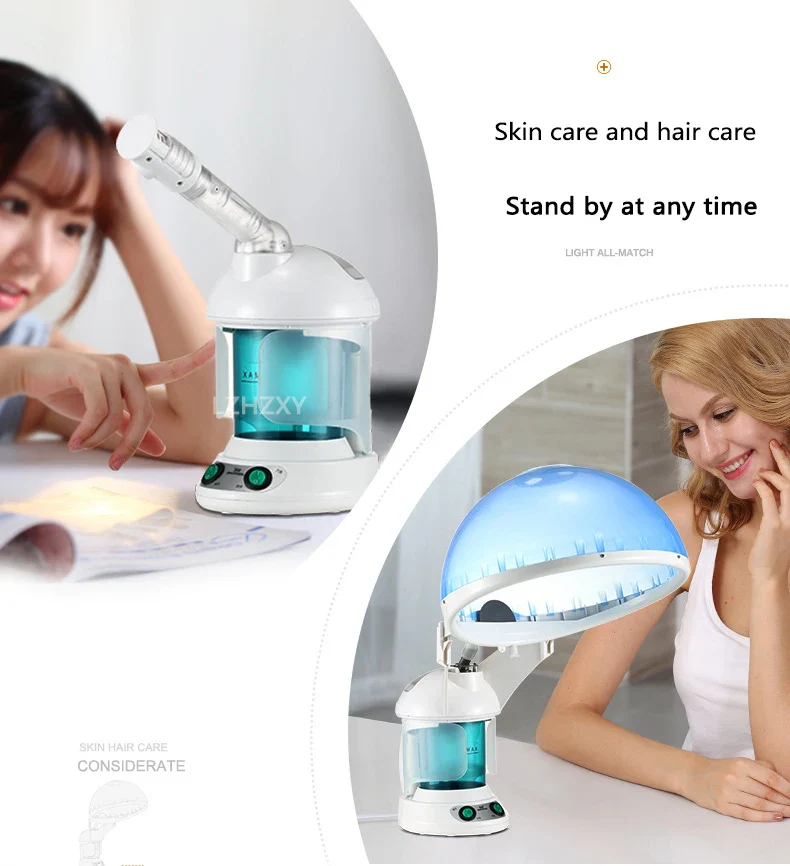 Facial Vaporizer Hair Steamer Humidifier Facial Steamer 2 In 1 Steam Sauna for Face Head Electronic Evaporator Atomizer Sprayer - Image 15