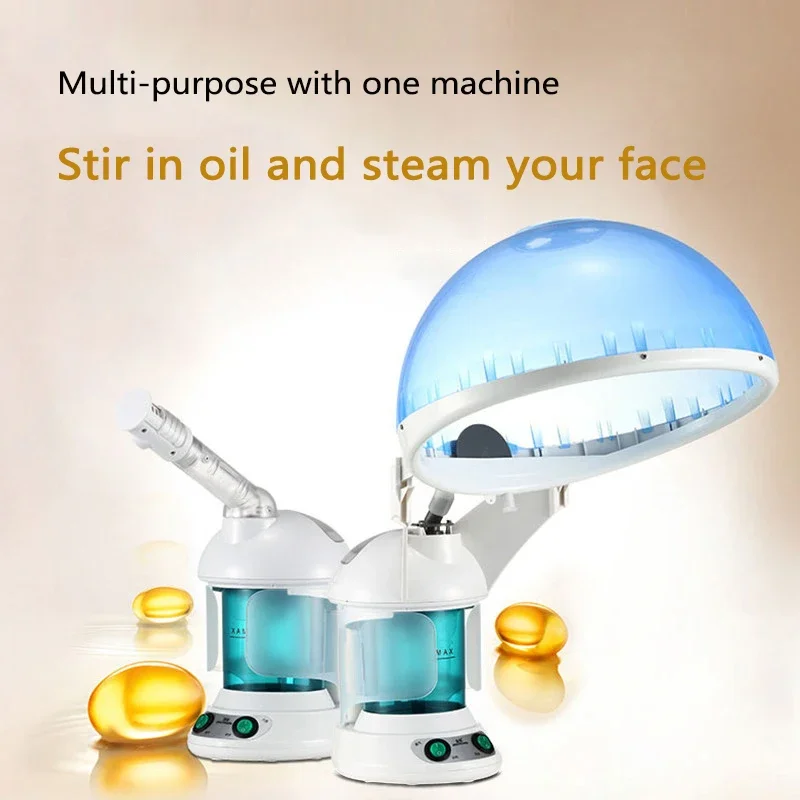 Facial Vaporizer Hair Steamer Humidifier Facial Steamer 2 In 1 Steam Sauna for Face Head Electronic Evaporator Atomizer Sprayer - Image 2