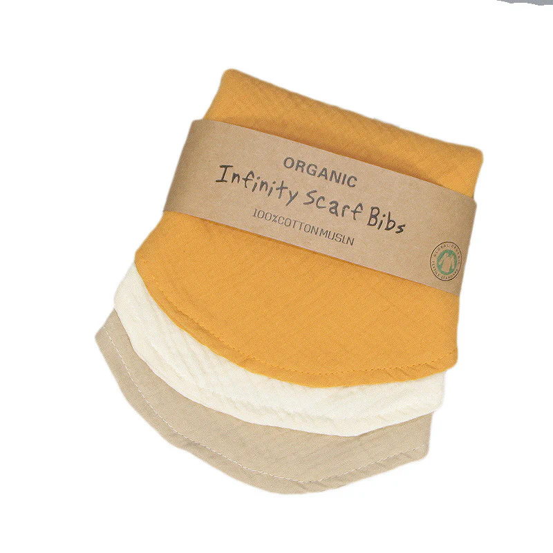Eco-Friendly Organic Cotton Baby Bib - Multi-Use & Stylish - Image 11