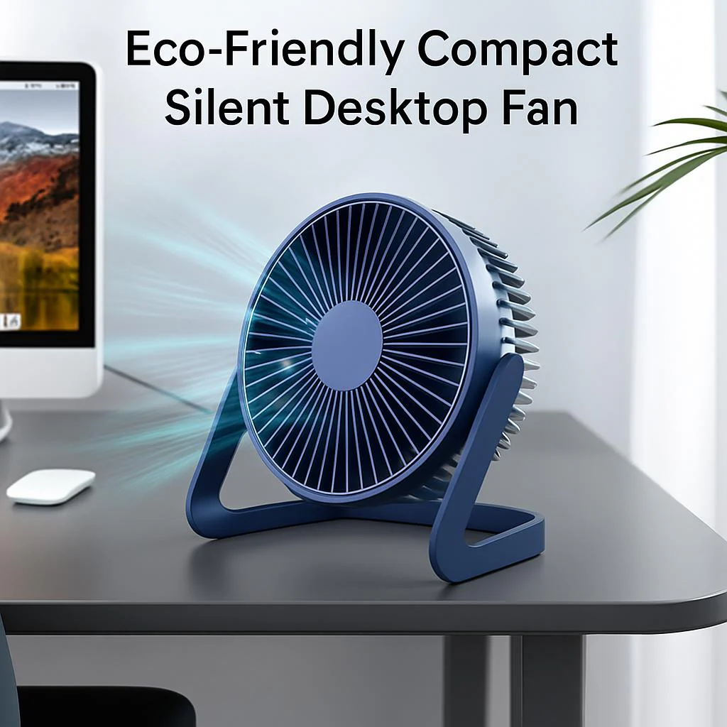 Eco-Friendly Compact Silent Desktop Fan - Image 3
