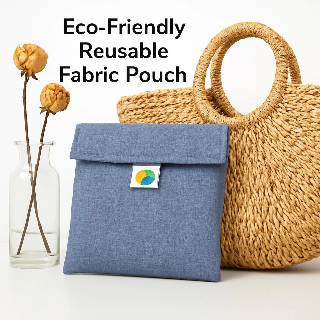 Eco-Friendly Reusable Fabric Pouch - Sustainable Storage Solution - Image 2