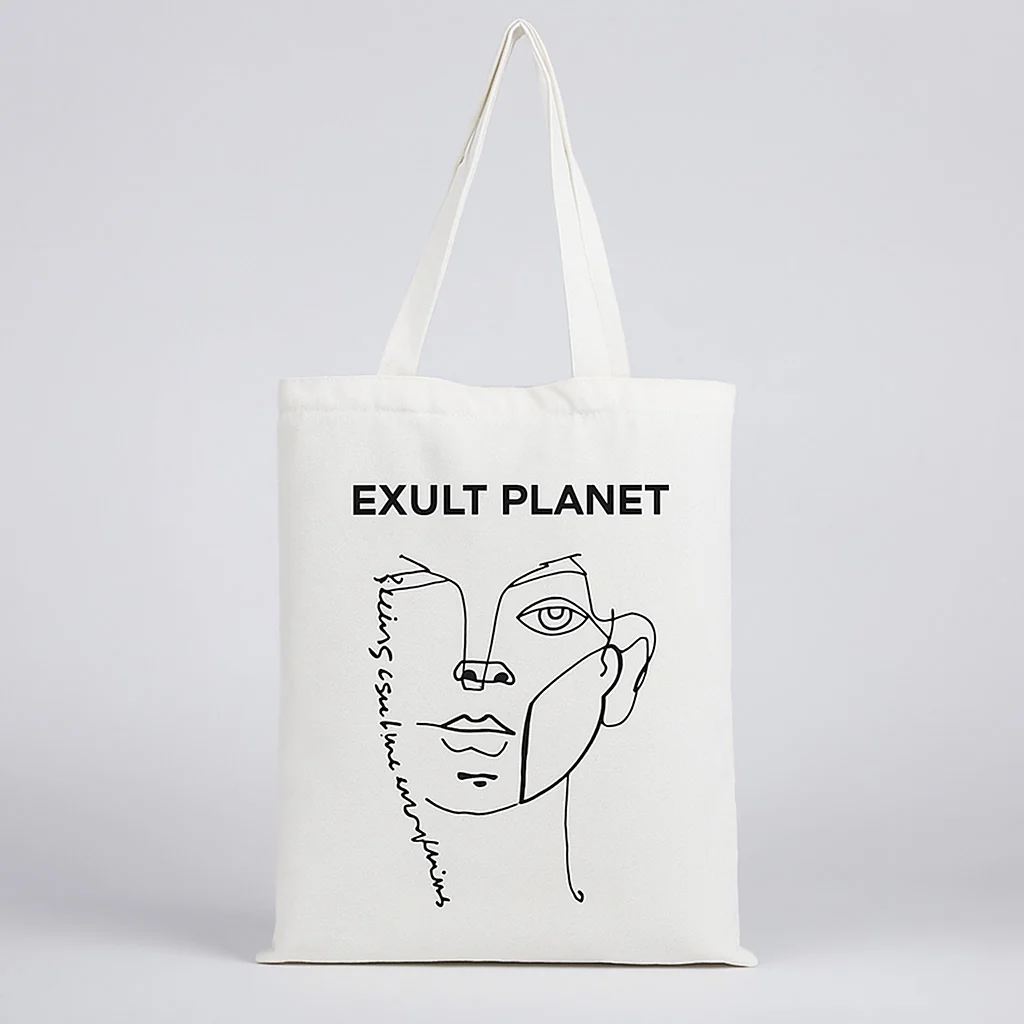 Eco-Friendly Reusable Cotton Tote Bag - Sustainable Shopping Solution