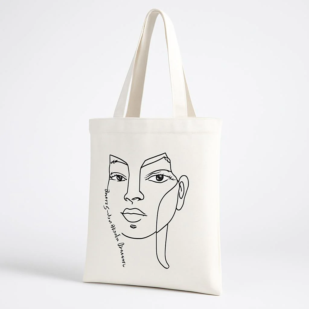 Eco-Friendly Reusable Cotton Tote Bag - Sustainable Shopping Solution - Image 3