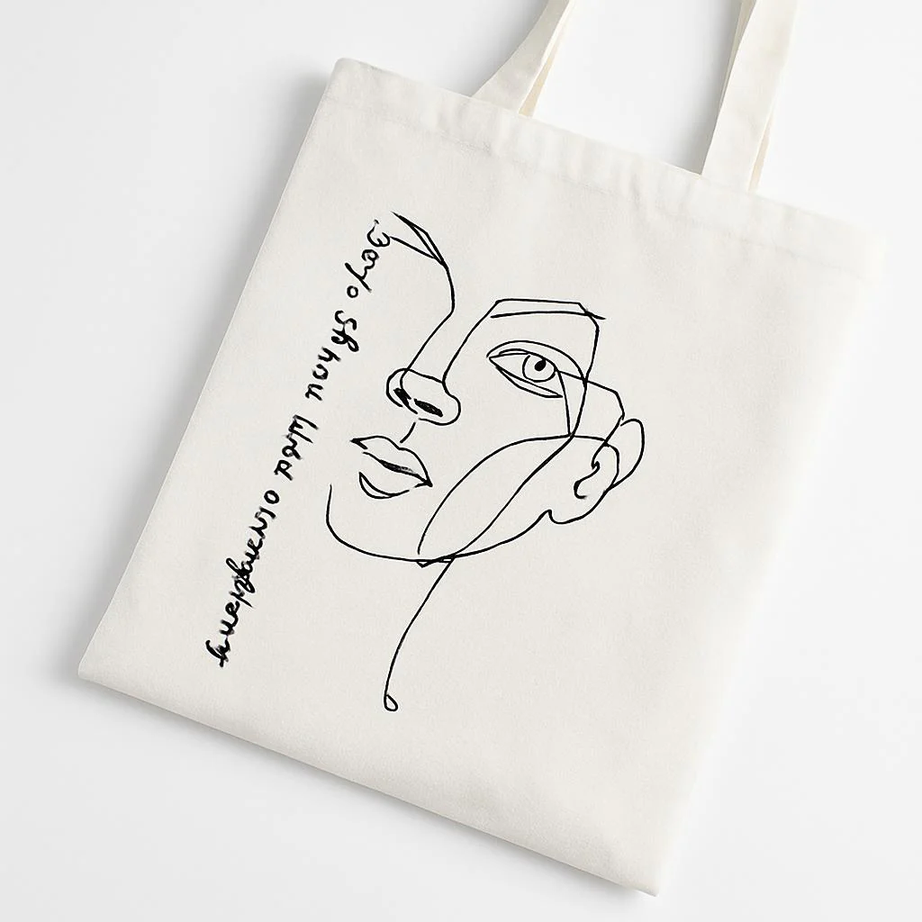 Eco-Friendly Reusable Cotton Tote Bag - Sustainable Shopping Solution - Image 4