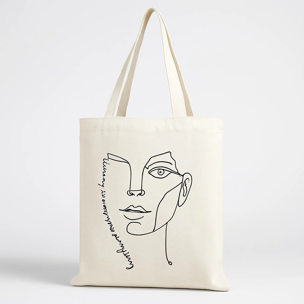 Eco-Friendly Reusable Cotton Tote Bag - Sustainable Shopping Solution - Image 9