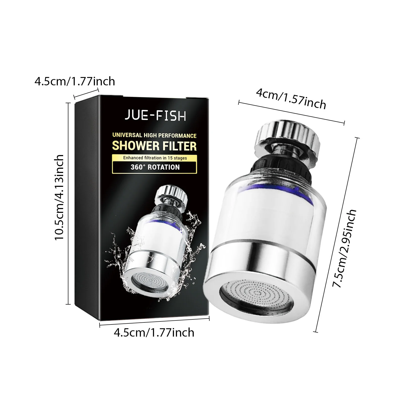 Rotating Head Faucet Filter for Healthier Skin & Hair - Image 17