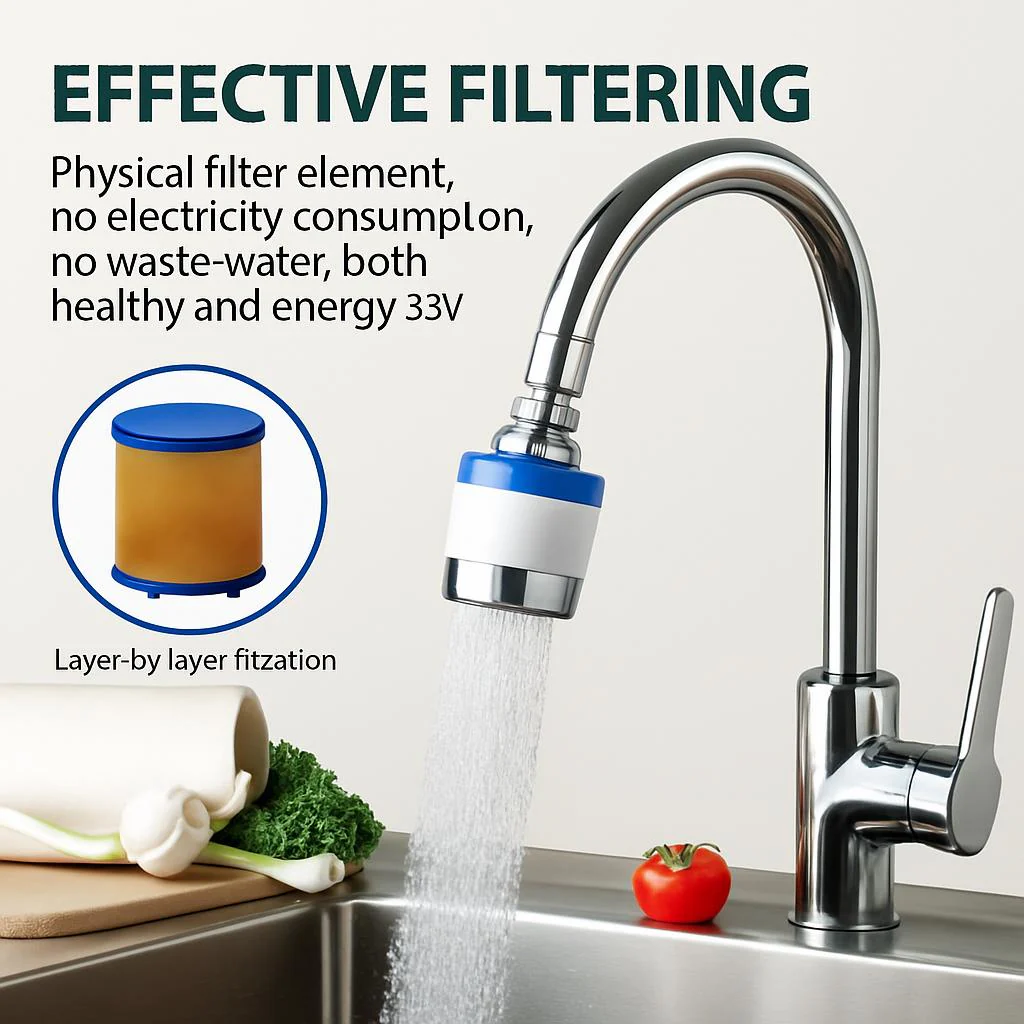 Rotating Head Faucet Filter for Healthier Skin & Hair - Image 3
