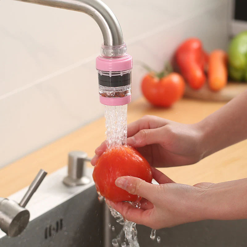 Splash-Proof Pink Faucet Nozzle Water Filter - Image 13