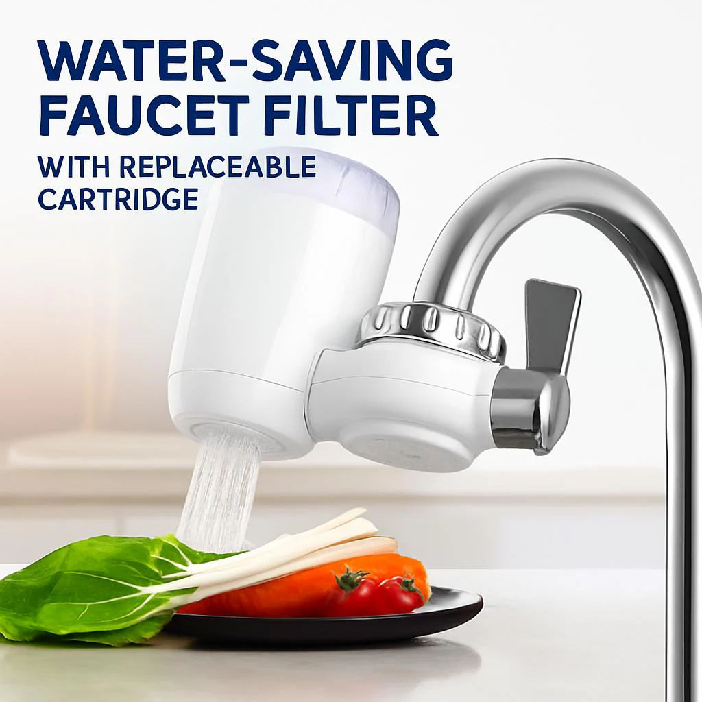 Water-Saving Faucet Filter with Replaceable Cartridge - Image 3