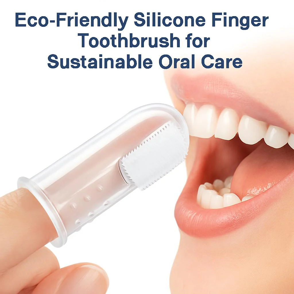 Eco-Friendly Silicone Finger Toothbrush for Sustainable Oral Care - Image 4
