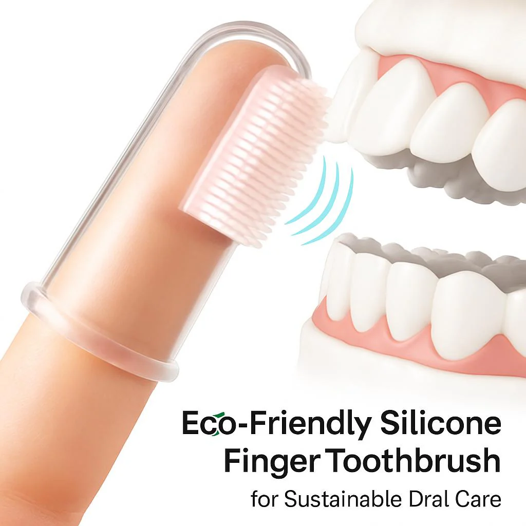 Eco-Friendly Silicone Finger Toothbrush for Sustainable Oral Care - Image 9