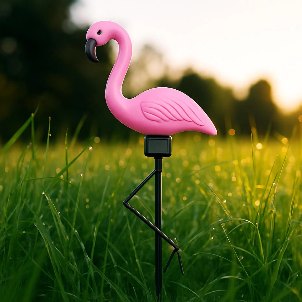 Solar-Powered Pink Flamingo Garden Lights - Eco-Friendly Outdoor Décor - Image 4