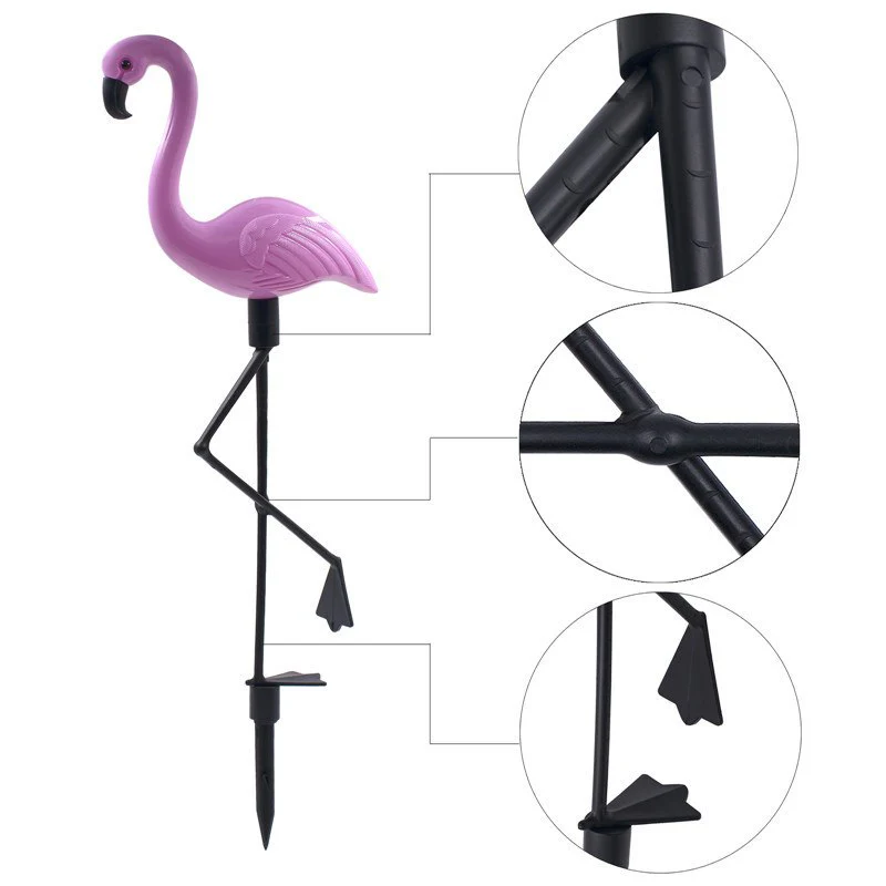 Solar-Powered Pink Flamingo Garden Lights - Eco-Friendly Outdoor Décor - Image 7