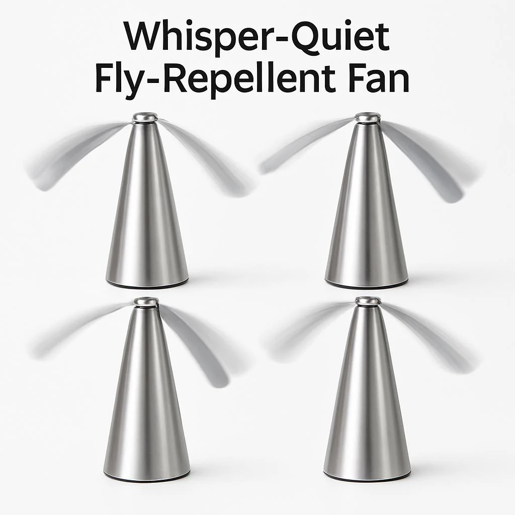 Whisper-Quiet USB Rechargeable Fly-Repellent Fan for Eco-Friendly Pest Control - Image 7