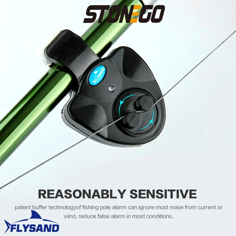 FLYSAND Fishing Fish Bite Alarm Electronic Buzzer on Fishing Rod with Loud Siren Daytime Night Indicator With Battery - Image 8