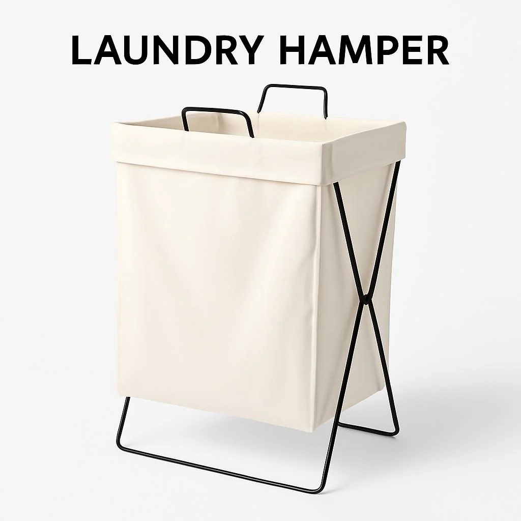 Eco-Friendly Foldable Fabric Laundry Hamper - Image 5