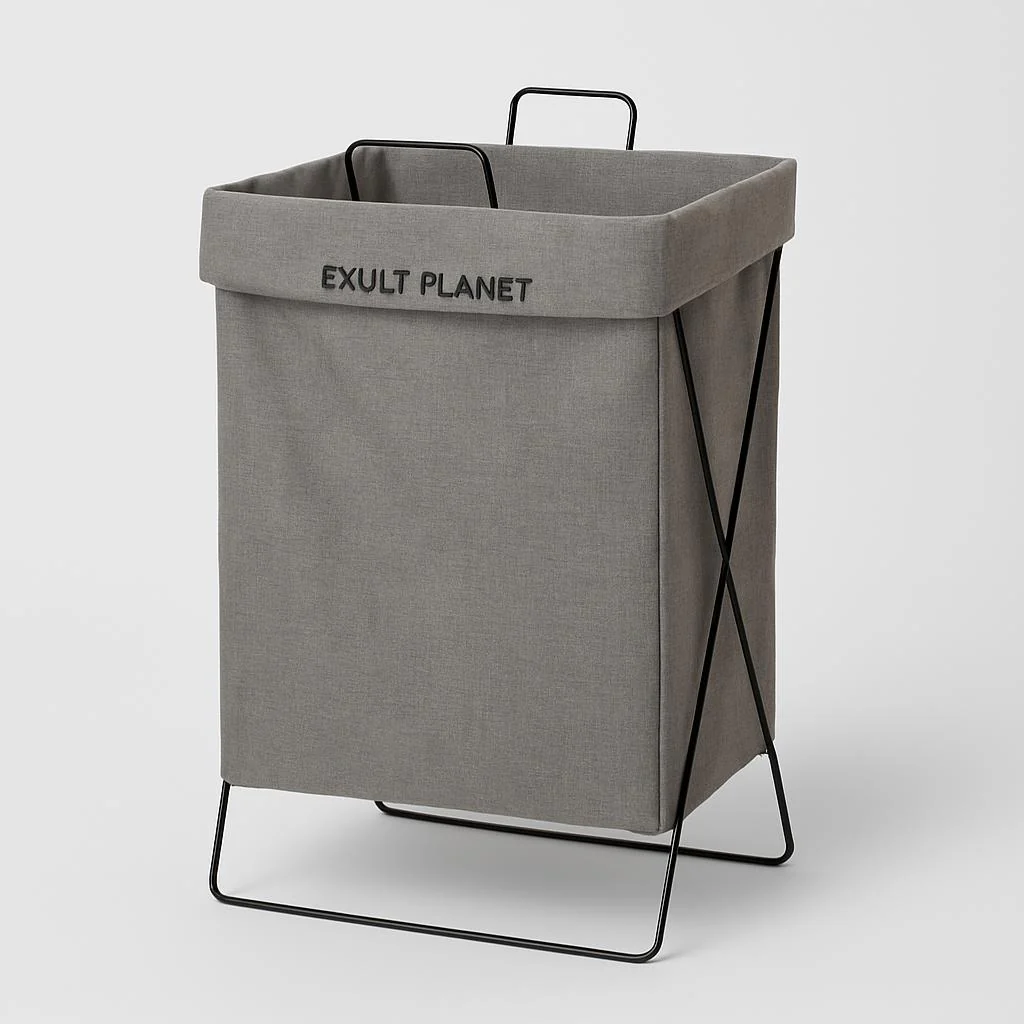 Eco-Friendly Foldable Fabric Laundry Hamper - Image 7