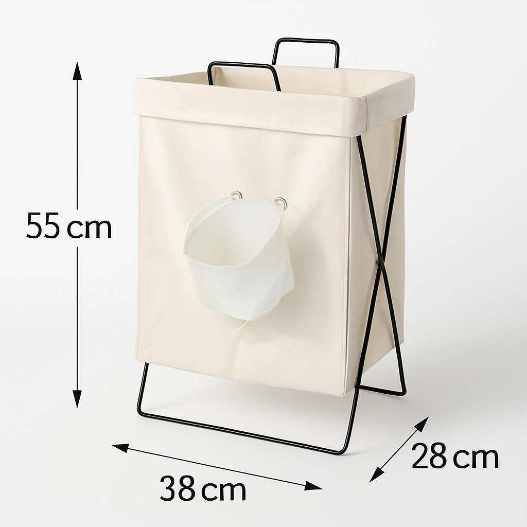 Eco-Friendly Foldable Fabric Laundry Hamper - Image 8