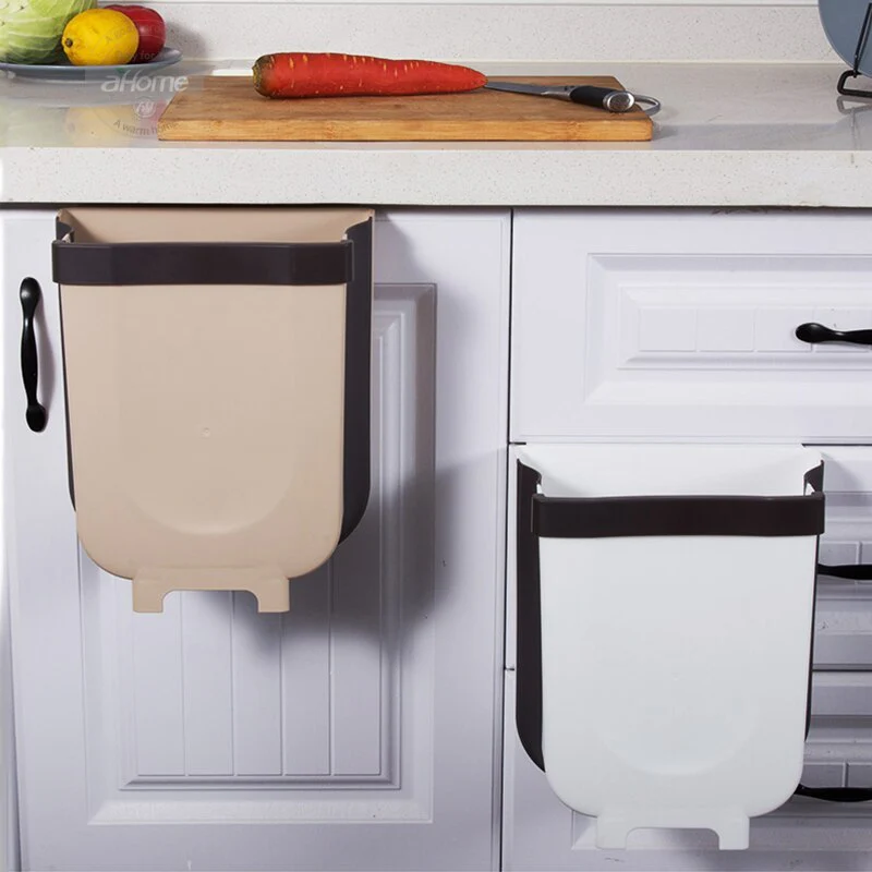 Collapsible Hanging Trash Bin for Kitchen Cabinets - Space-Saving & Eco-Friendly - Image 11