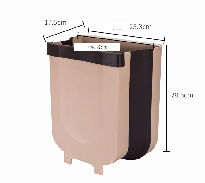Collapsible Hanging Trash Bin for Kitchen Cabinets - Space-Saving & Eco-Friendly - Image 13