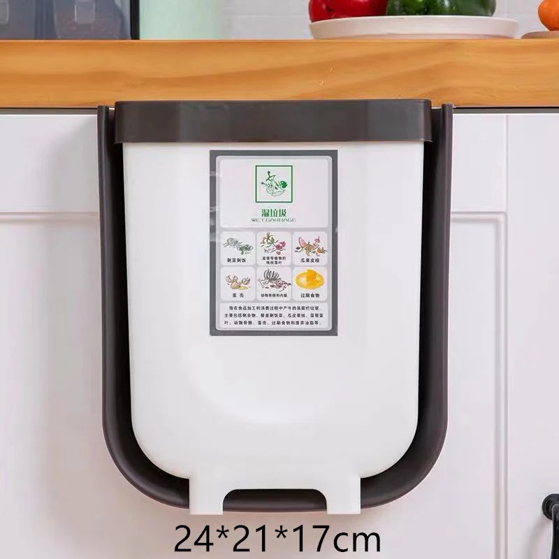 Collapsible Hanging Trash Bin for Kitchen Cabinets - Space-Saving & Eco-Friendly - Image 17