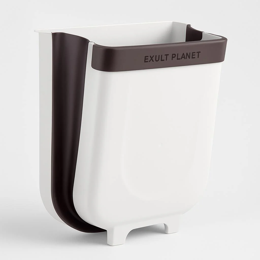 Collapsible Hanging Trash Bin for Kitchen Cabinets - Space-Saving & Eco-Friendly - Image 7