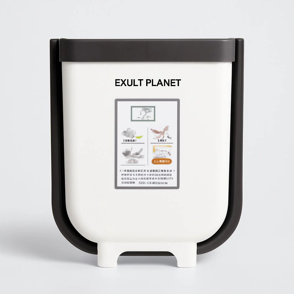 Collapsible Hanging Trash Bin for Kitchen Cabinets - Space-Saving & Eco-Friendly - Image 8
