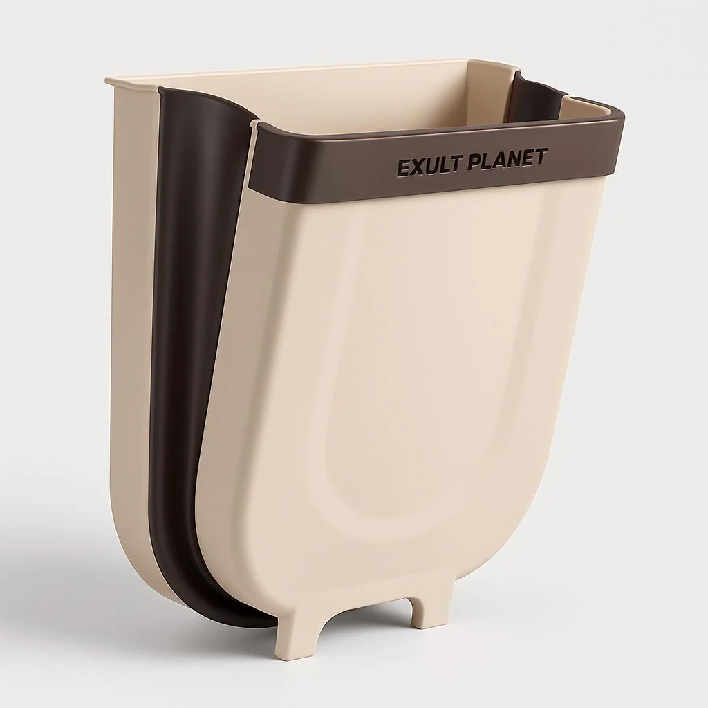 Collapsible Hanging Trash Bin for Kitchen Cabinets - Space-Saving & Eco-Friendly - Image 9