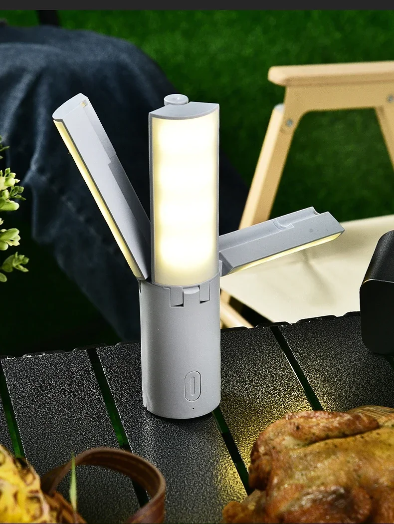 Folding Outdoor Camping Lamp Rechargeable Emergency Lamp High Capacity Lighting Torch Portable Tent Hanging Light Lantern - Image 26