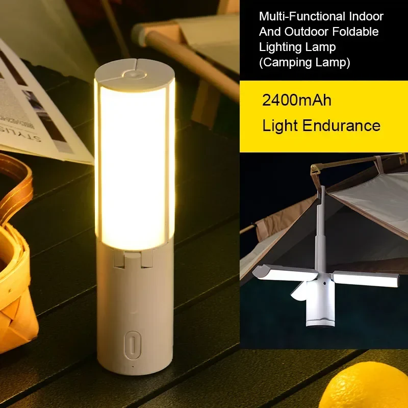 Folding Outdoor Camping Lamp Rechargeable Emergency Lamp High Capacity Lighting Torch Portable Tent Hanging Light Lantern - Image 29
