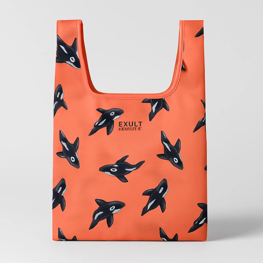 Eco-Friendly Waterproof Folding Shopping Bag - Rainbow Stripes - Image 7