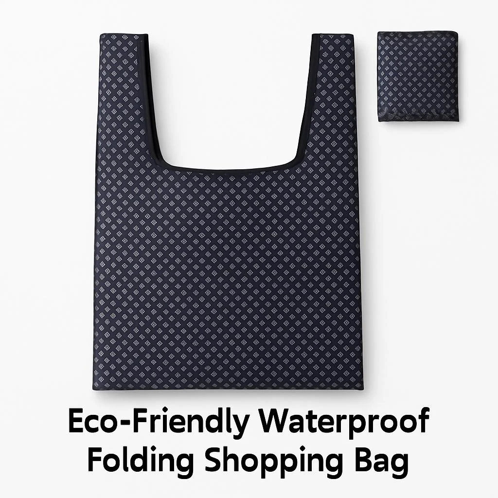 Eco-Friendly Waterproof Folding Shopping Bag - Rainbow Stripes - Image 8